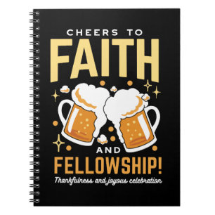 Cheers to Faith & Fellowship - Oktoberfest Notebook