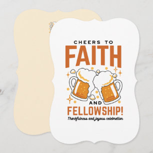 Cheers to Faith & Fellowship - Oktoberfest Tee Holiday Card