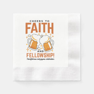 Cheers to Faith & Fellowship - Oktoberfest Tee Napkin