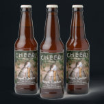 Cheers to Happily Ever After Photo Wedding Favour Beer Bottle Label<br><div class="desc">Add a personalized finishing touch to your wedding celebration with unique custom photo beer bottle labels. The picture and and all wording on this template are simple to customize, including text that reads "Cheers to Happily Ever After." (IMAGE PLACEMENT TIP: An easy way to centre a photo exactly how you...</div>