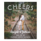 Cheers to Happily Ever After Photo Wedding Favour