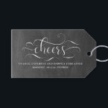 Cheers to Happily Ever After Wedding Gift Tags<br><div class="desc">Cheers to love,  laughter and happily ever after wedding favour tag</div>
