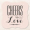Cheers to Love Blush Black Wedding