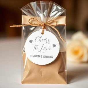 Cheers to Love Favour Tags