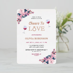 Cheers to Love Floral Wine Theme Bridal Shower