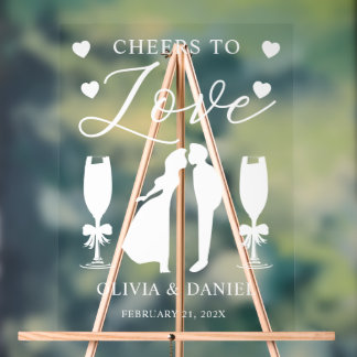 Cheers to Love Personalized Wedding