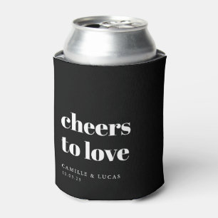 Cheers To Love Personalized Wedding Favours Can Cooler