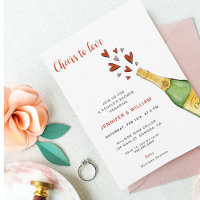 Cheers to Love Red Hearts Couple's Shower