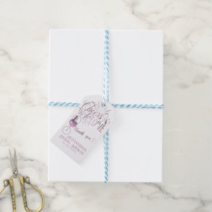 Cheers To Love Wine Tasting Elegant Bridal Shower Gift Tags