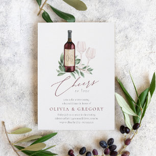 Cheers to Love Wine Tasting Rehearsal Dinner Invitation
