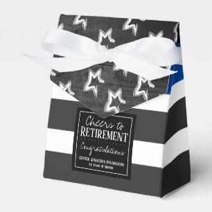 Cheers to Retirement Police Officer Favor Box