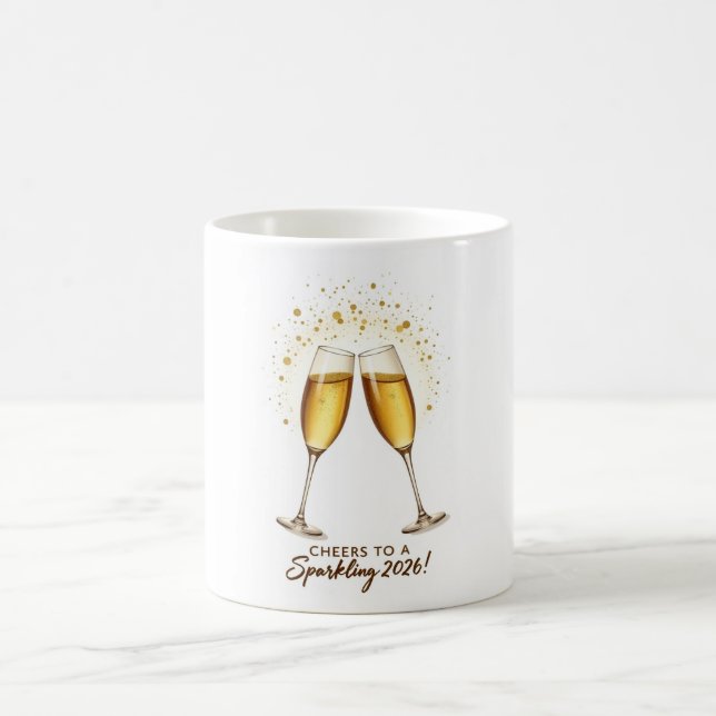 Cheers to Sparkling 2026 Mug (Center)