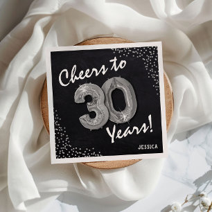 Cheers to the 30 Years! 30th Birthday Napkin