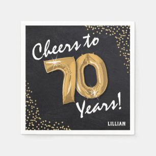Cheers to the 70 Years! 70th Birthday Napkin