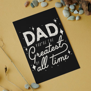 Cheers to the Best Dad Gritty Style Father's Day Card