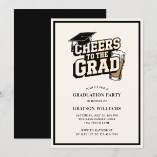 Cheers to the Grad Graduation Party Invitation