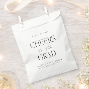 Cheers to the Grad Personalized Graduation Favour Bag