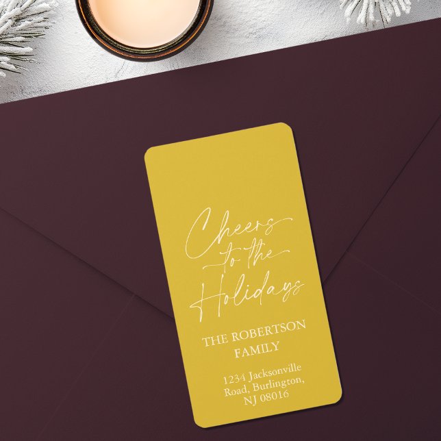 Cheers to the Holidays Festive Label (Creator Uploaded)