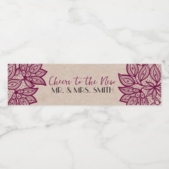 Cheers to the New Mr. & Mrs. Water Bottle Labels (Single Label)