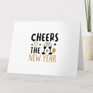 Cheers To The New Year 2025 Countdown Wine Drinkin Card