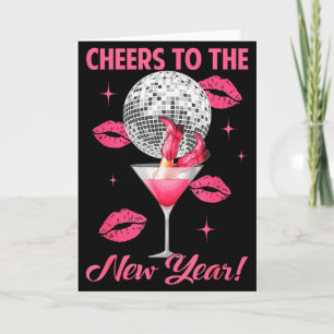 Cheers To The New Year 2026 Champagne Happy New Ye Card