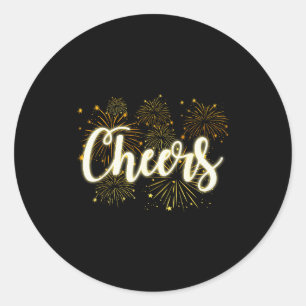 Cheers To The New Year 2026 Happy New Years Eve Pa Classic Round Sticker