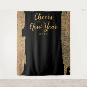 Cheers To The New Year Backdrop Tapestry