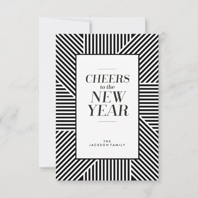 Cheers to the New Year Holiday Card (Front)