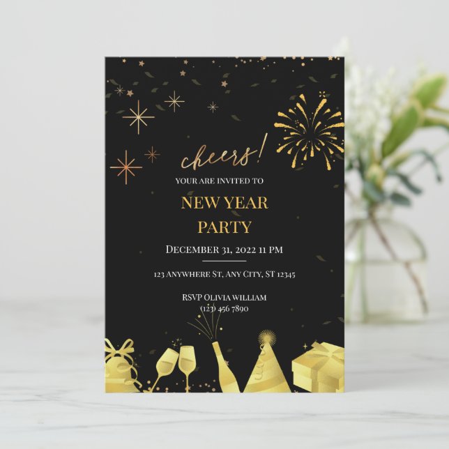 Cheers to the New Year: Let’s Celebrate Together! (Standing Front)