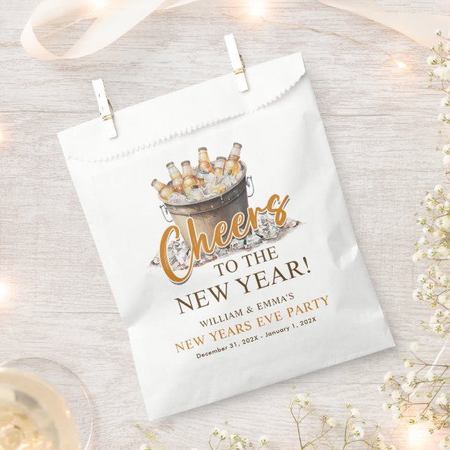 Cheers to the New Year Party  Favour Bag (Clipped)
