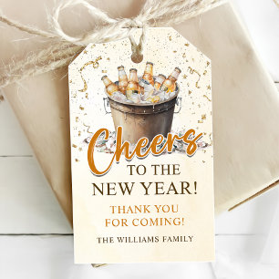 Cheers to the New Year Party Gift Tags