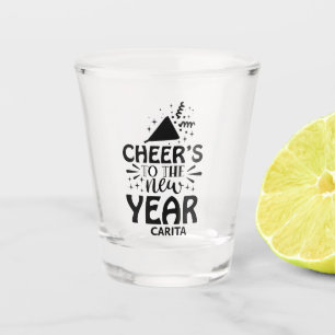 Cheers to the New Year Personalized Shot Glass