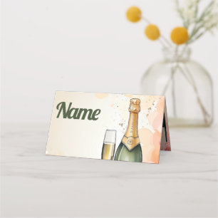Cheers to Years Party Place Card