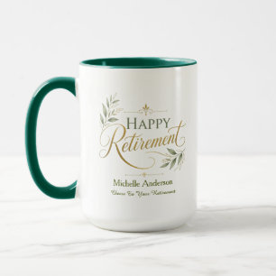 Cheers To Your Retirement Personalized Name Mug