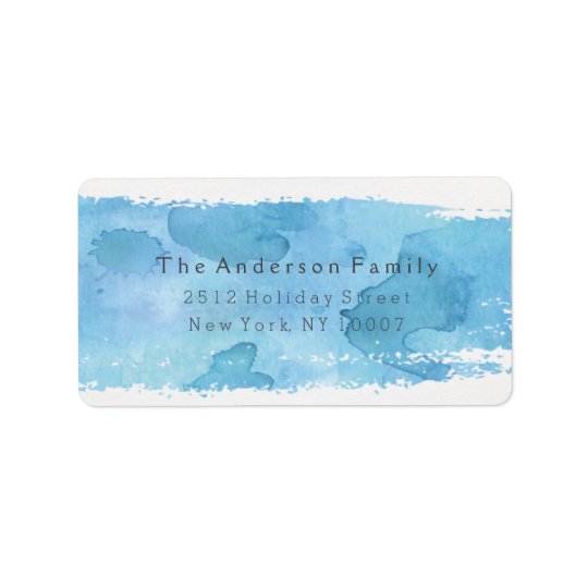 Cheers watercolor address label