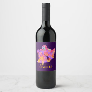 Cheers Wedding Bells Wine Label