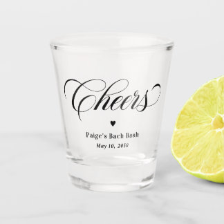 Cheers Wedding Bridal Shower Birthday Anniversary Shot Glass