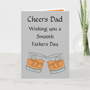 Cheers Whisky Fathers Day Card