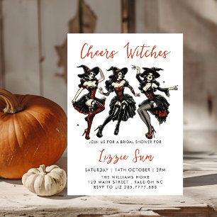Cheers Witches Adult Halloween Party Invitation