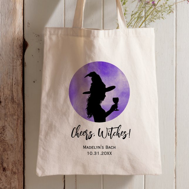 Cheers Witches Halloween Bachelorette Party Tote Bag (Creator Uploaded)