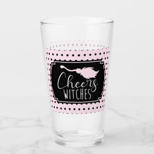 Cheers Witches Halloween Girl Birthday Glass