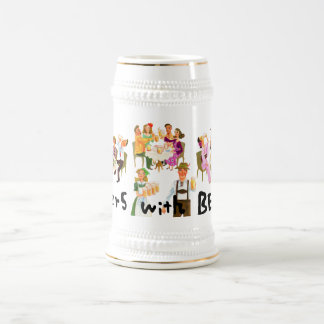 Cheers with beer! beer stein