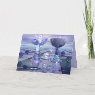 Cheers with bubbles holiday card