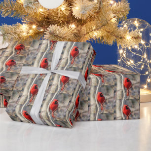 Cheery Cardinals Wrapping Paper