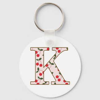 Cheery Cherry K Keychain