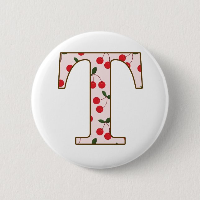 Cheery Cherry T 2 Inch Round Button (Front)