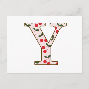 Cheery Cherry Y Postcard