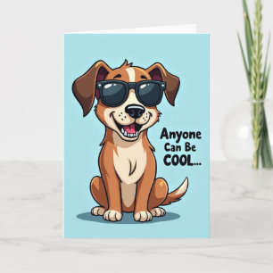 Cheery Dog Glasses Birthday Card
