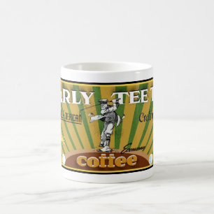CHEERY 'EARLY TEE TIME COFFEE' GOLF BRAND  COFFEE MUG
