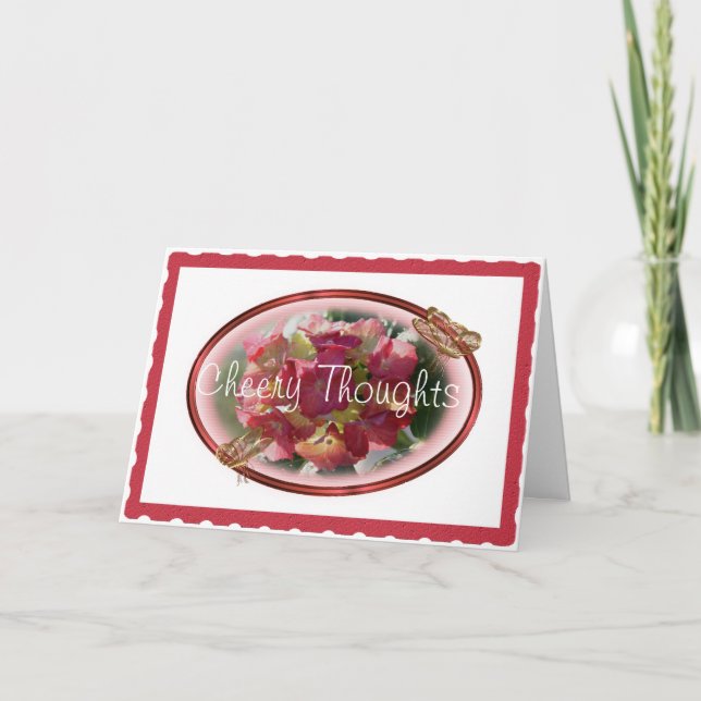 Cheery Hydrangea card- customize any occasion Card (Front)